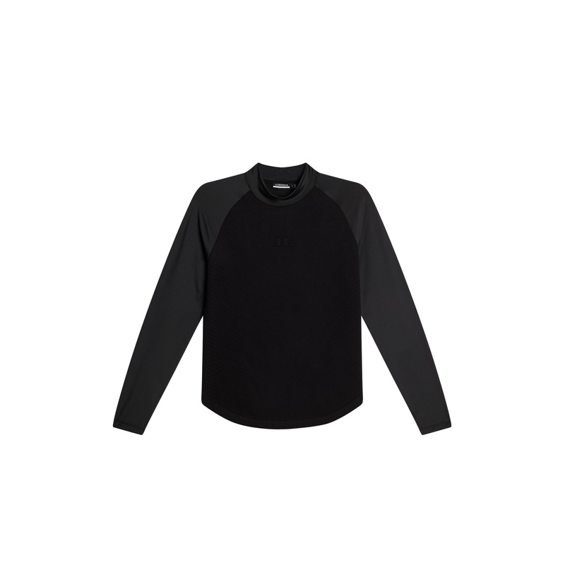 Darla Hybrid Knit Sweater / Black Black L