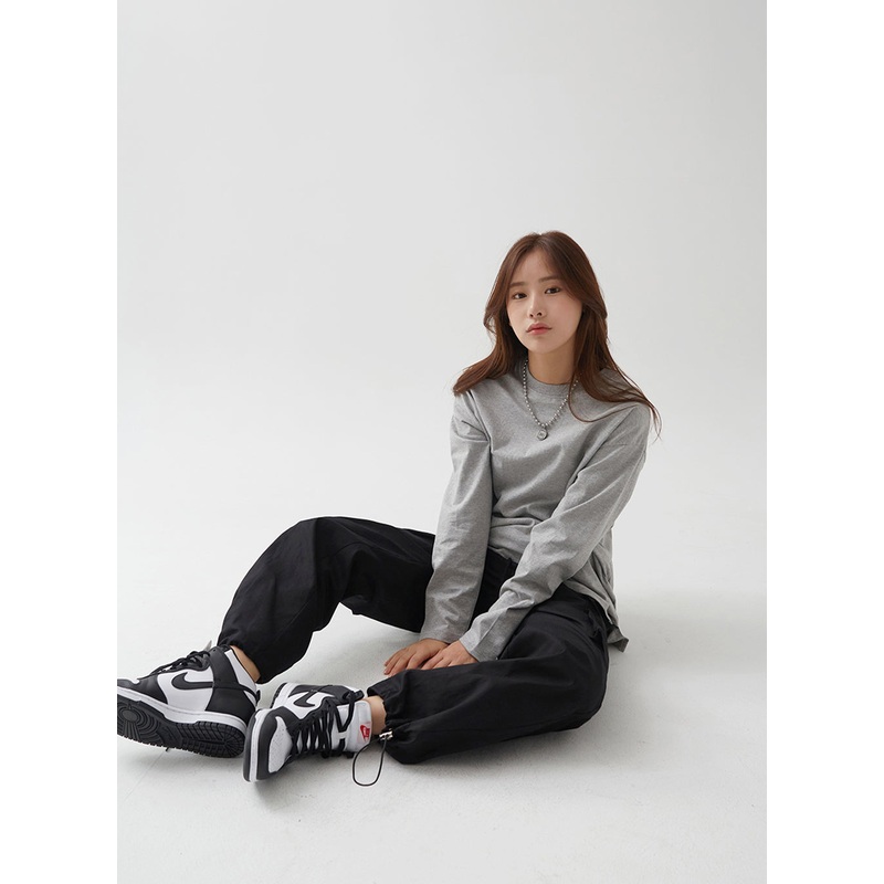 Essential Long Sleeve T Shirt F17 Black S/M