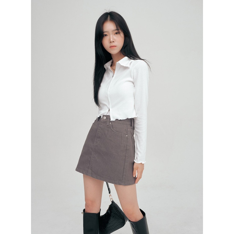 Essential Mini Skirt Ff13 Charcoal S