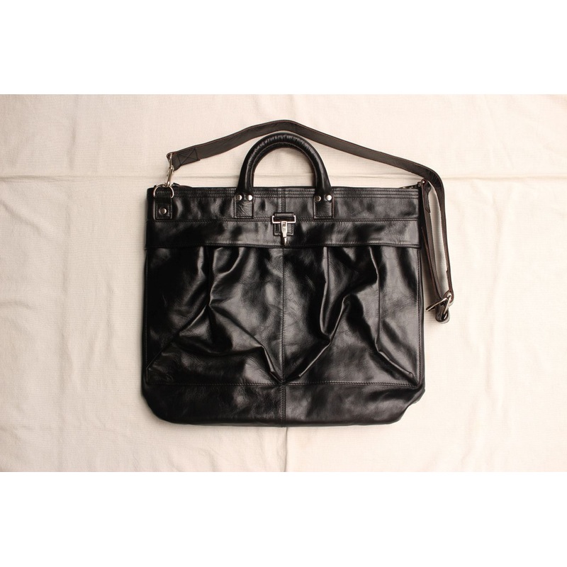 Rainbow Country / Leather Helmet Bag (RCL-60004,BLACK) / 2025 model