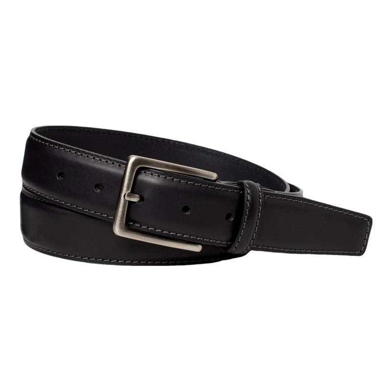 William David Classic Leather Belt Black Small