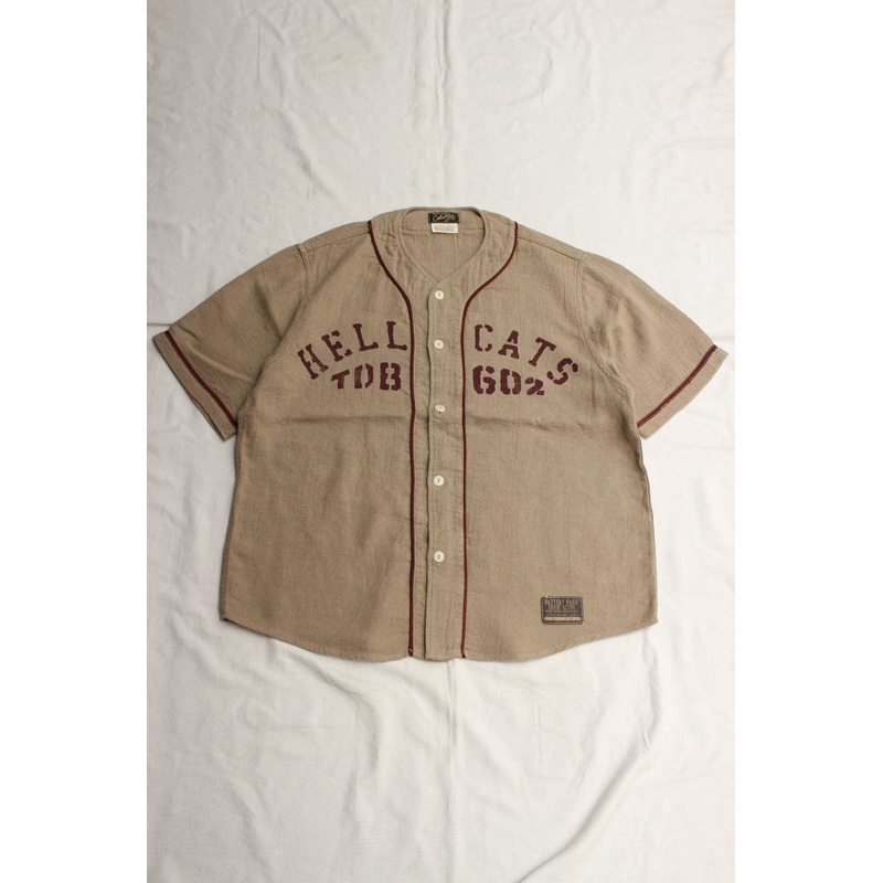 COLIMBO / DOOLITTLE BASEBALL SHIRT “HELL CATS” ( ZA-0304,SAND BEIGE) M