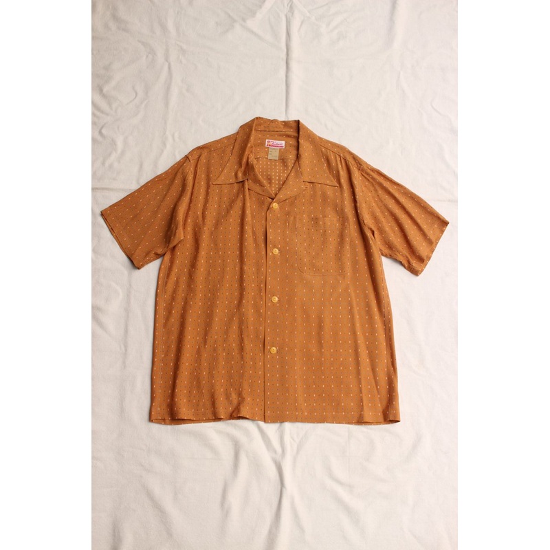Cushman / RAYON CREST PRINT SHIRT (25604,GOLD) M