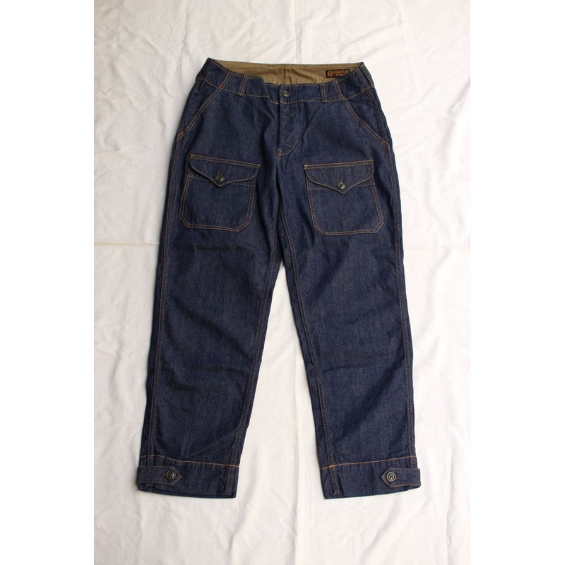 FREEWHEELERS / “S-8 AVIATORS’ TROUSERS” (#2522006,10.5oz INDIGO DENIM) 28