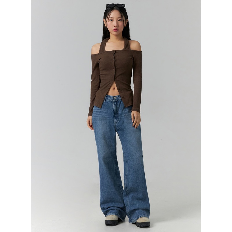 Wide Leg Jeans J12 Blue Denim S