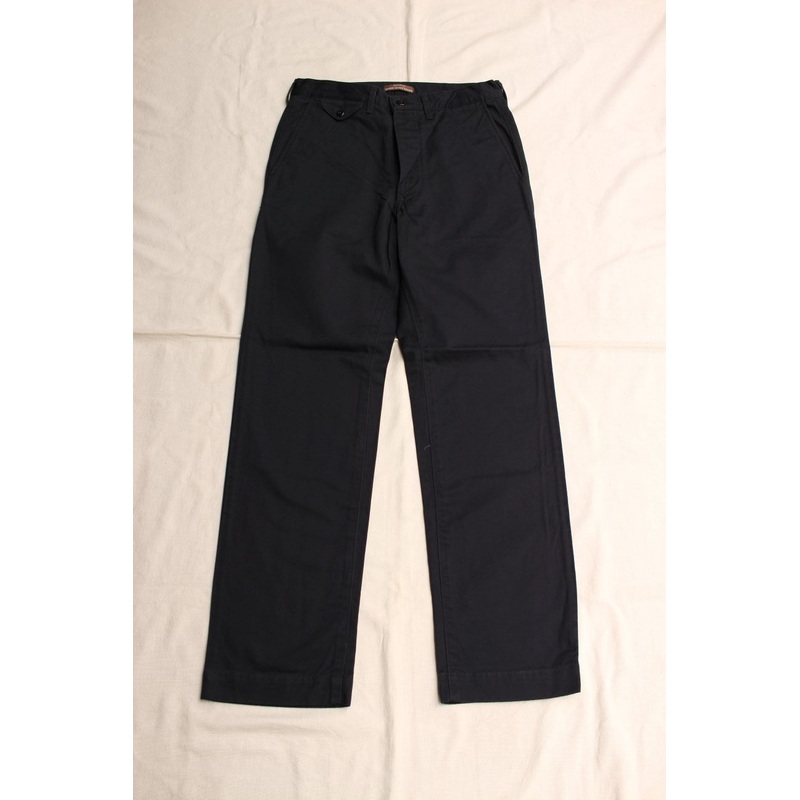 WORKERS / Officer Trousers, Regular Fit (8 oz Light Chino, Navy) / 2025AW 30
