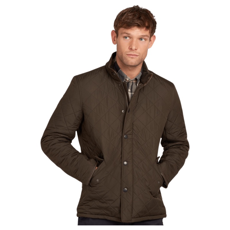 Barbour Powell Quilted Jacket Olive Small