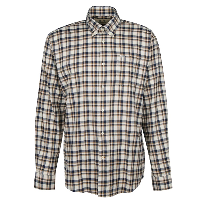 Barbour Turville Regular Fit Shirt Ecru Marl Small