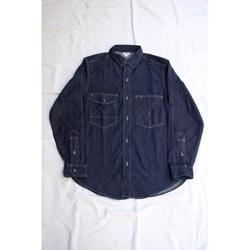 FREEWHEELERS / “Blystone” MECHANIC SHIRT (#2523002,8oz INDIGO DENIM) 14