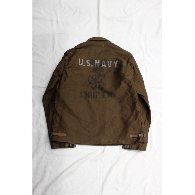 FREEWHEELERS / “CHOP EM” DECK WORKER JACKET (#2521011,DARK KHAKI GREEN) 36