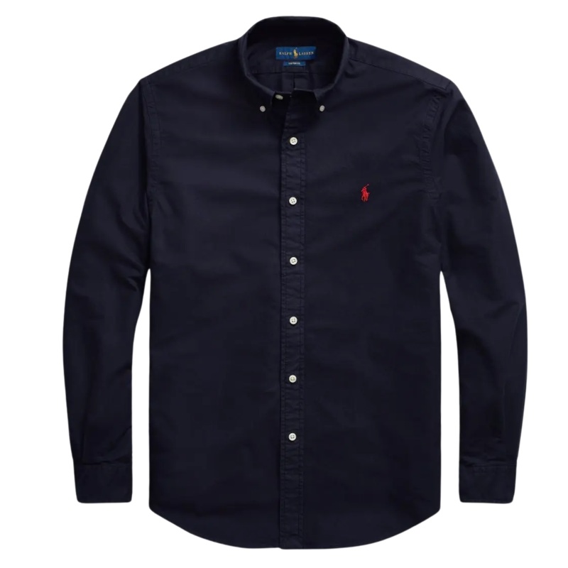 Polo Ralph Lauren Long Sleeve Sport Shirt RL Navy Small