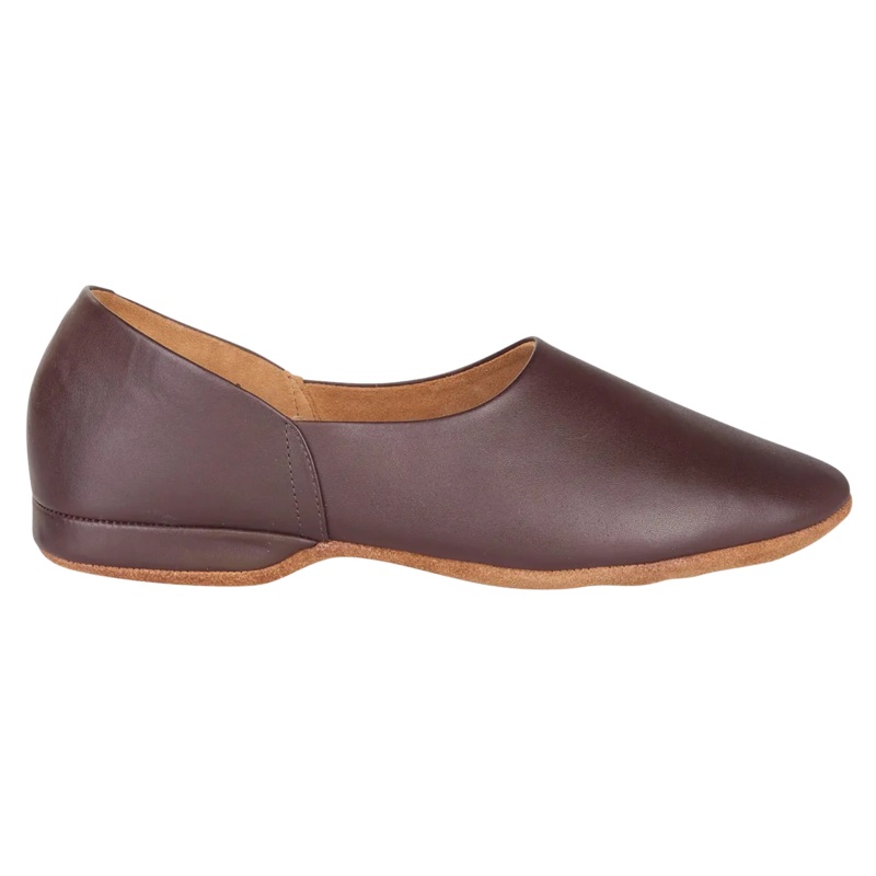 Draper of Glastonbury Charles All Leather Slippers Wine 7