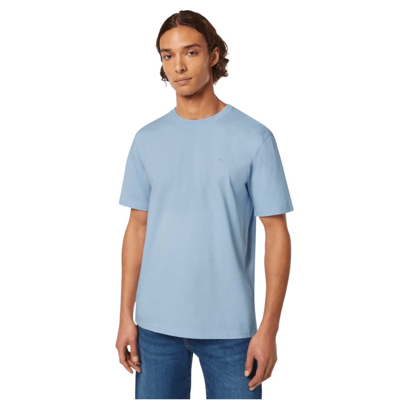 Scotch & Soda Regular Fit Logo T-Shirt Sky Blue Medium