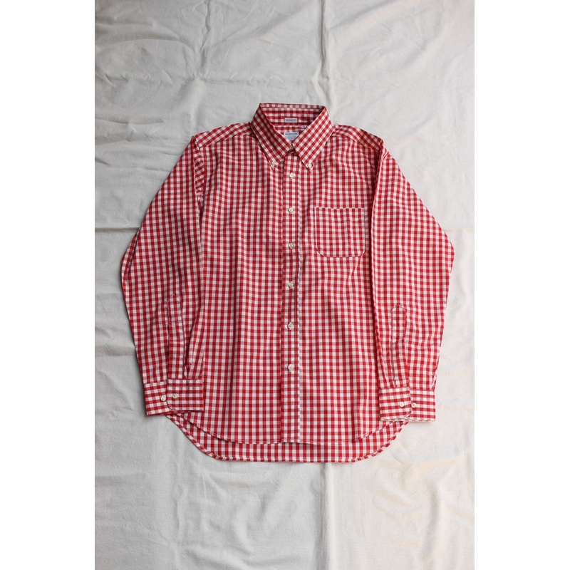 WORKERS / Modified BD Shirt (Red Gingham Poplin) 15