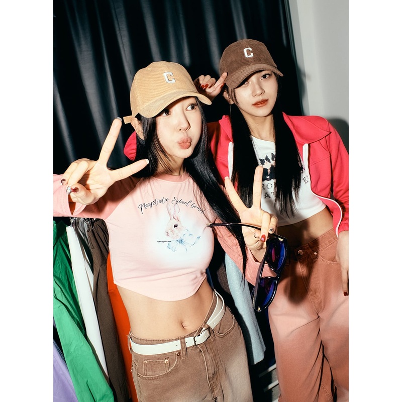 Rabbit Cropped Top BJ331 Pink S/M