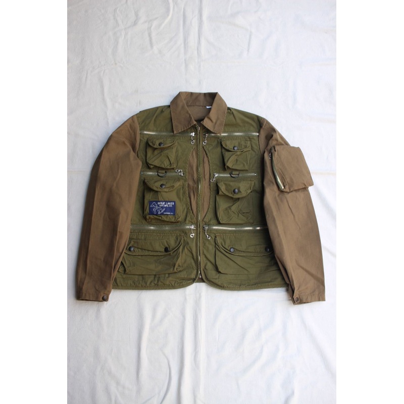 FREEWHEELERS / “ANGLER” JACKET (#2421014,KHAKI BEIGE  OLIVE GREEN) S