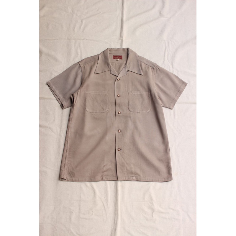 ADJUSTABLE COSTUME / RAYON TWILL S/S OPEN SHIRT (AS-114,GRAY) 38