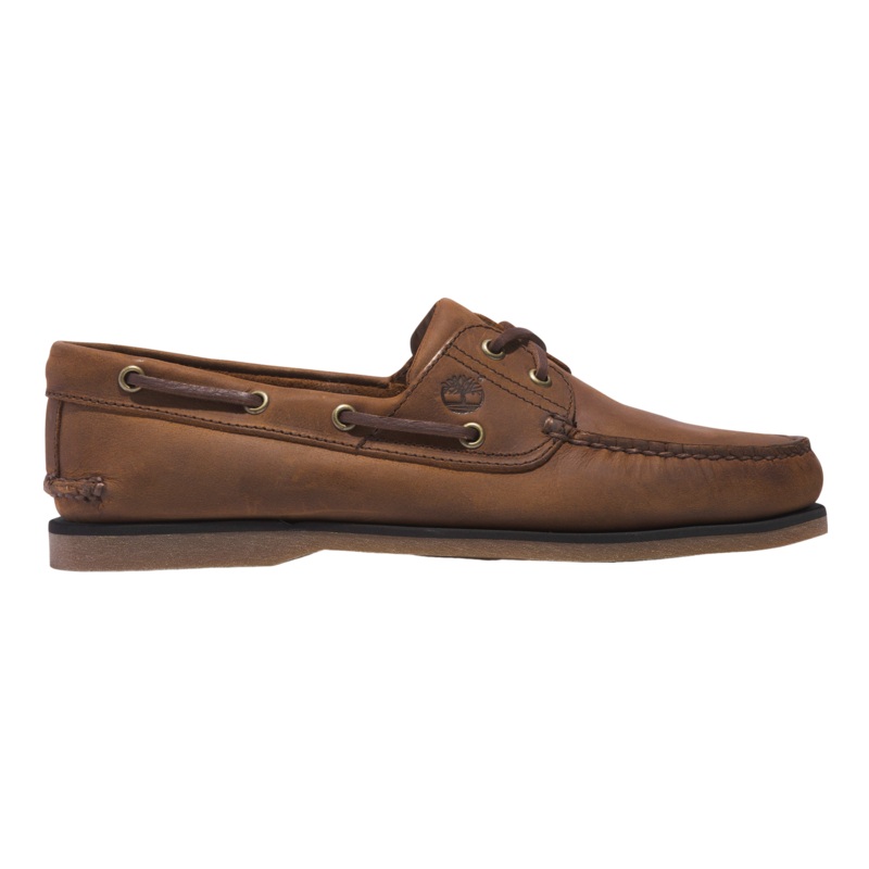 Timberland Full Grains Classic 2 Eye Boat Shoe Medium Brown 7