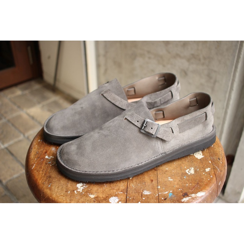 TOKYO SANDAL for McFly / “BELT HOLD SLIP-ON” (TS-C01,GRAY SUEDE) US 7 / JP 25cm