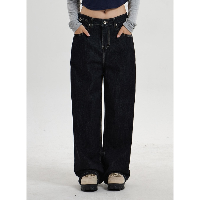 Wide Leg Pants Unisex CN17 Dark blue S