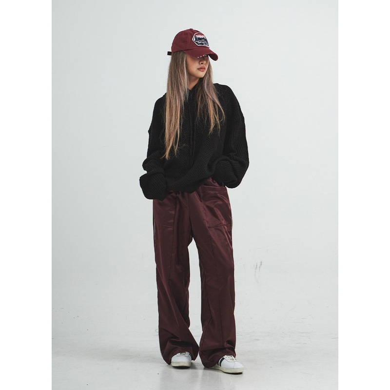 Aida Nylon Bending Wide Pants Unisex CS15 Dark Blue S