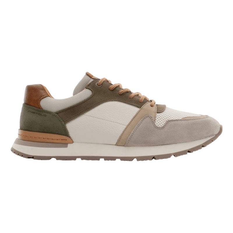 Ambitious Vince Leather Trainer Combi Beige 41