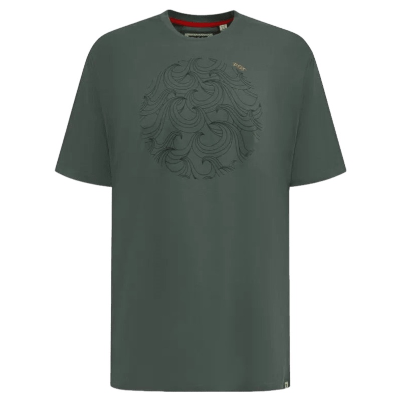 Duke Poole Circle Wave T-Shirt Khaki 3 X-Large