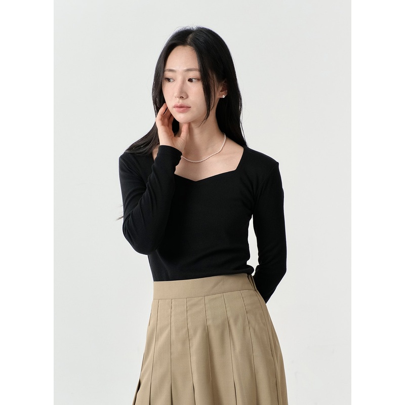 Heartneck Long Sleeve T-Shirt OS02 White S/M