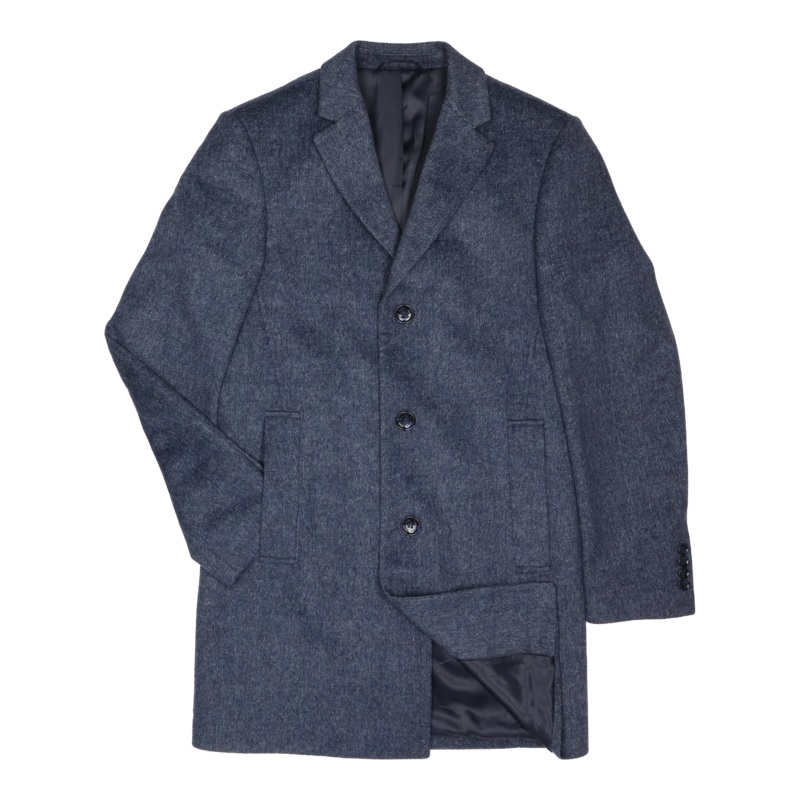 Remus Uomo Quin Overcoat Navy 38