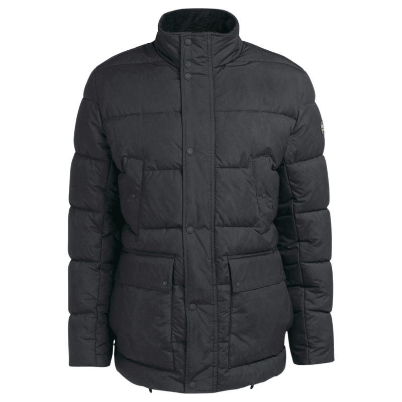 Barbour International Rowland Quilted Coat Black Medium