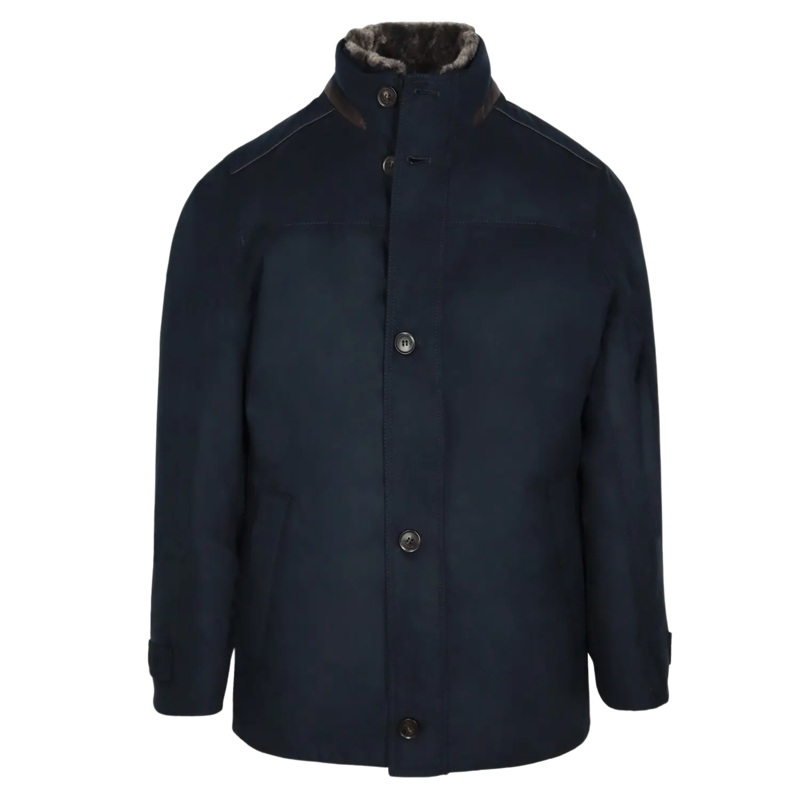 Bugatti Soft Finish Coat Navy Medium