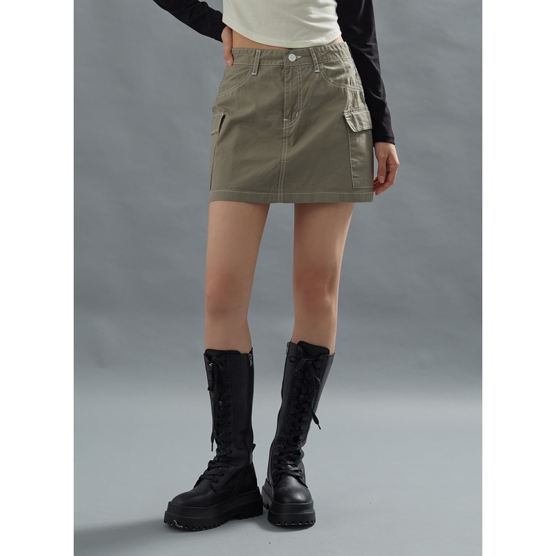 Pocket Miniskirt CG01 White S