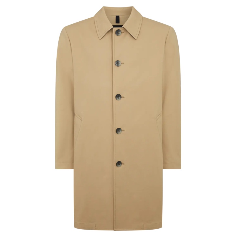 Remus Uomo Classic Casual Raincoat Stone Small