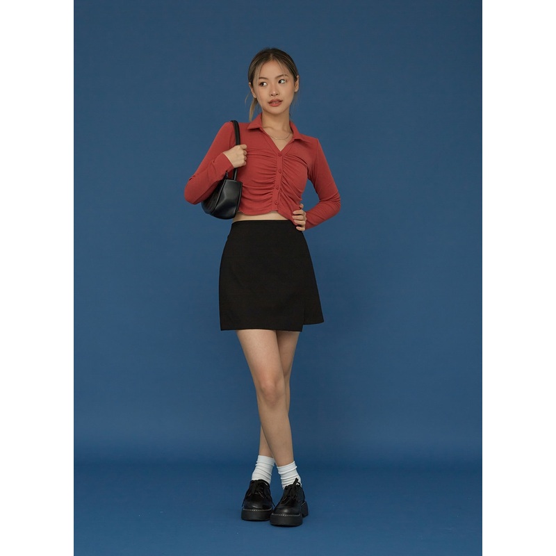 Wrap Miniskirt CG04 Light Beige S