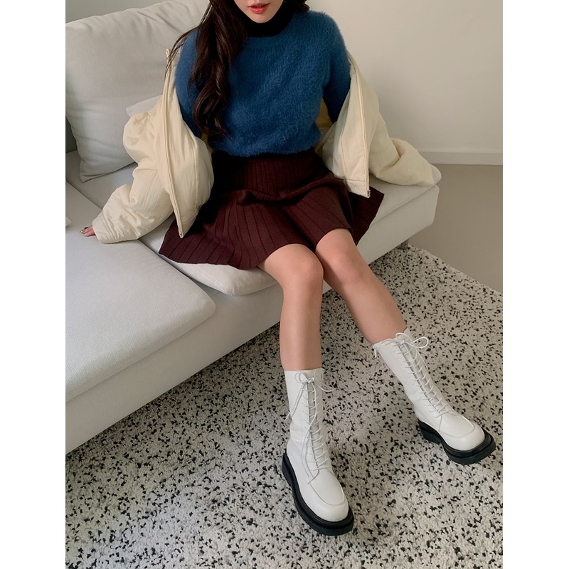 Angora Knit Sweater BA18 Ivory S