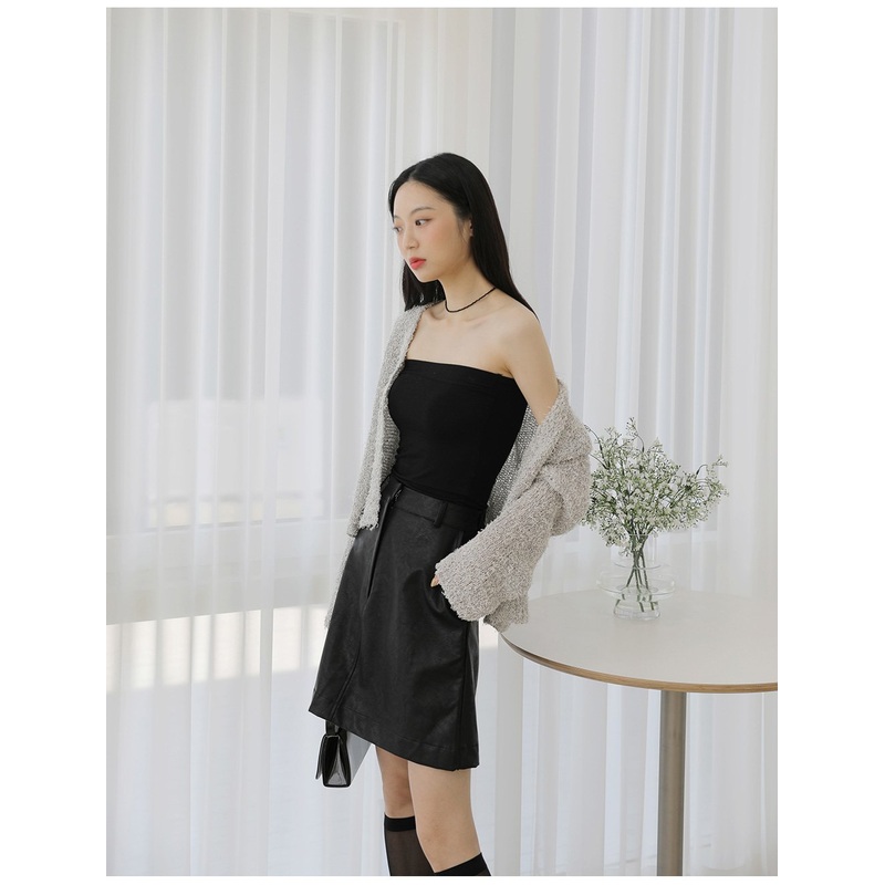 Cropped Tube Top F25 Black S/M