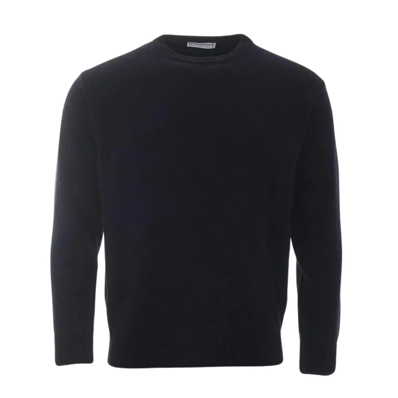 Golding Lambswool Crew Neck Sweater Navy Small