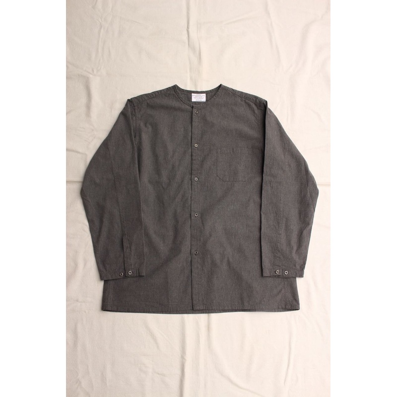 WORKERS / Sleeping Open Front Shirt (Black Chambray) S