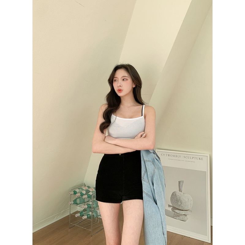 A Basic Slim Mini Sleeveless L1002 White S