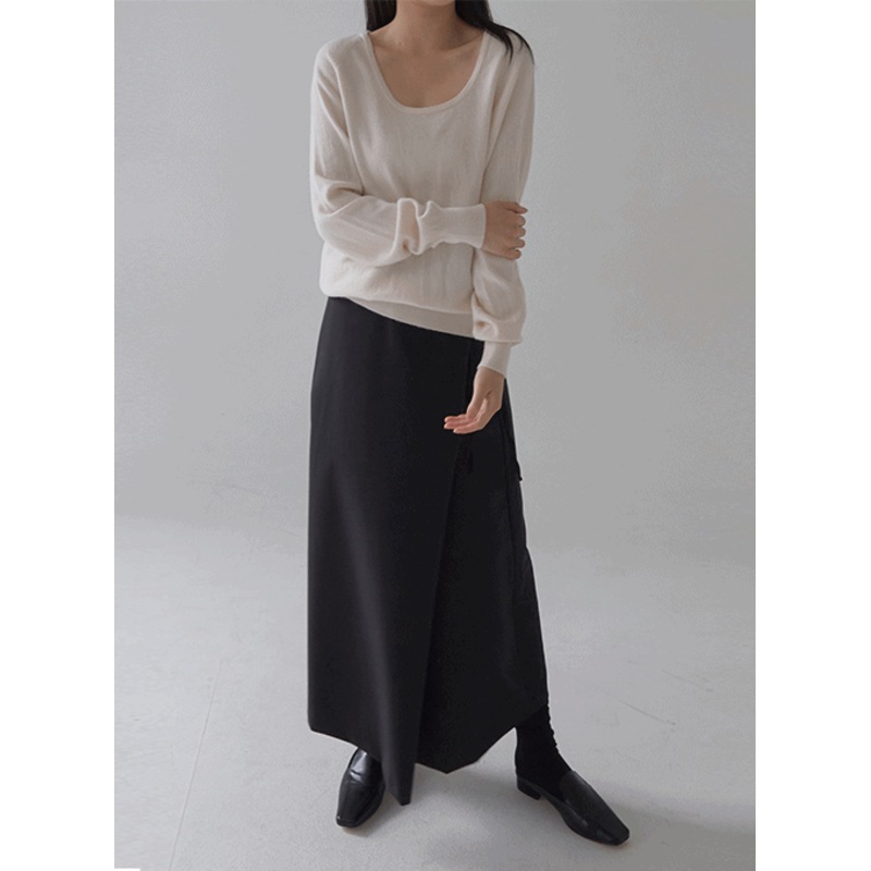 All Day Round Round Neck Knit Ivory