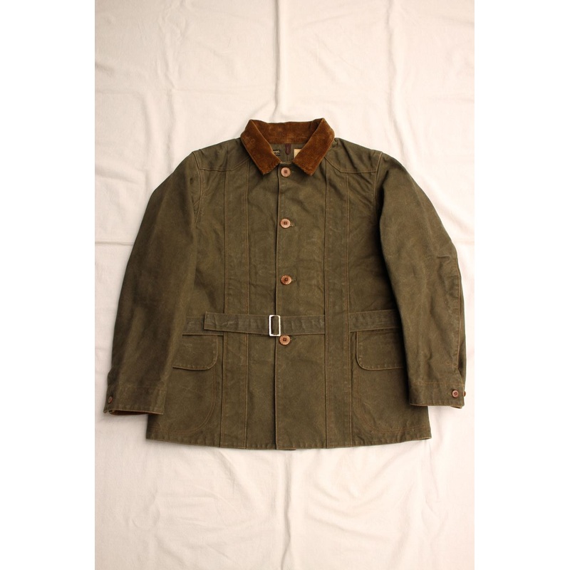 COLIMBO / BROAD-LAND BELTED GAME JACKET (ZX-0134,GREEN) S