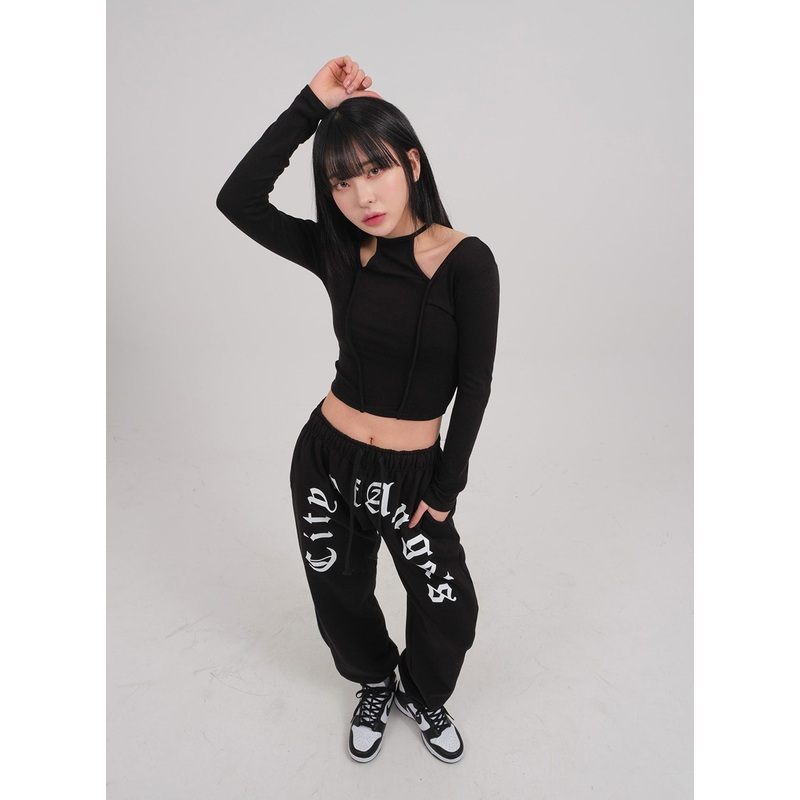 Cut Out Long Sleeve Top C0302 Ivory S