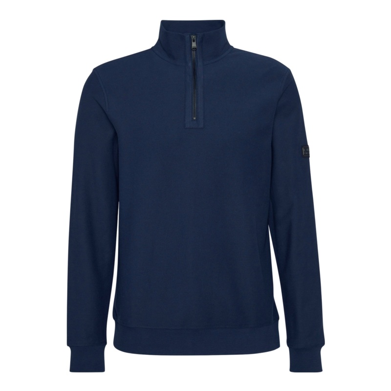 Barbour International Samuel Funnel Neck Navy Medium