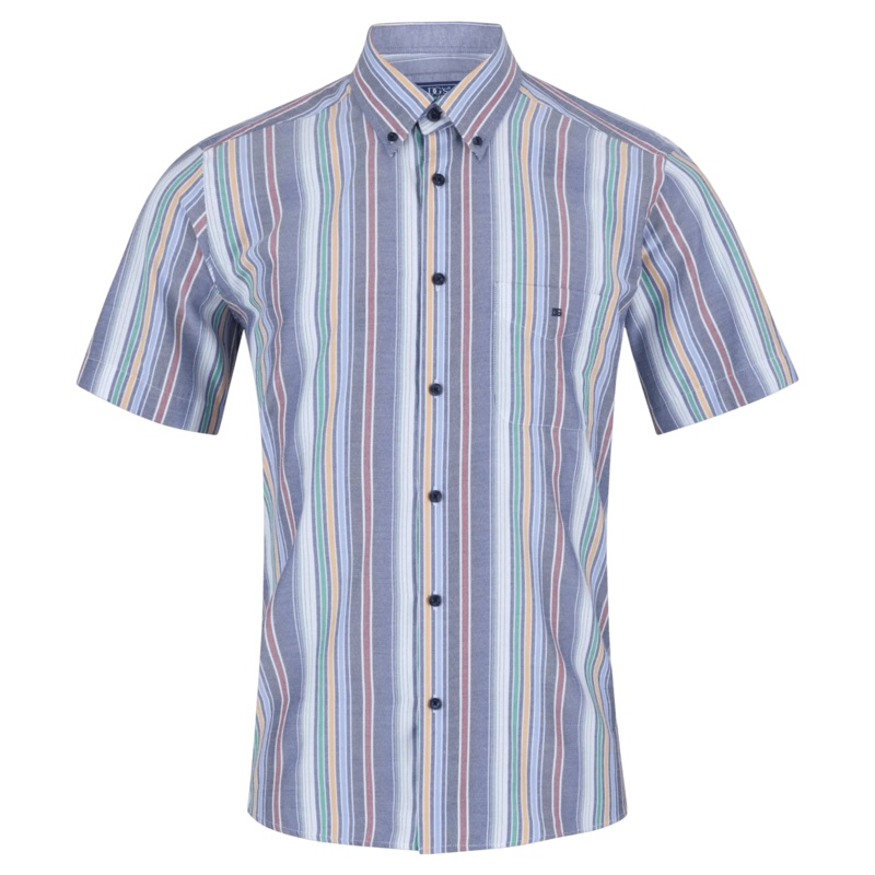DG’s Drifter Multi Stripe Short Sleeve Shirt Multi Small