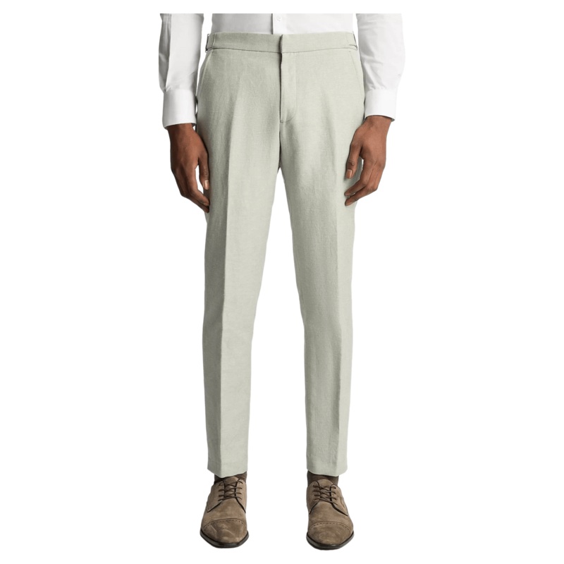 Remus Uomo Massa Linen Suit Trouser Sage 32 Regular