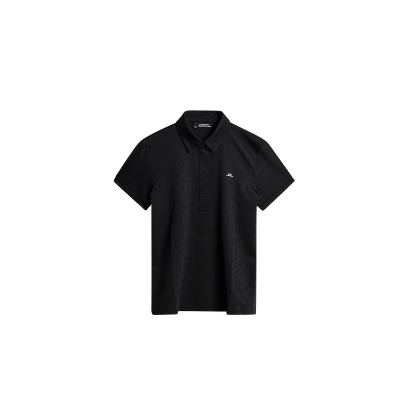 Alaya Jacquard Polo / Black Black L