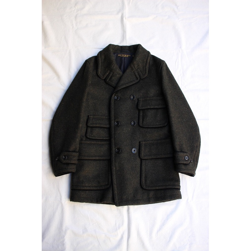 FREEWHEELERS / “Stieglitz” DOUBLE BREASTED COAT (#1231023,GRAINED DARK GREEN) 36