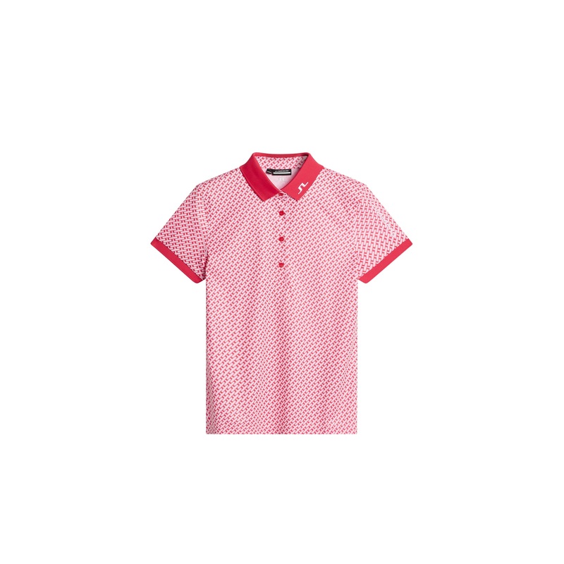 Tour Tech Print Polo / Tour Geo Pink S Tour Geo Pink S L