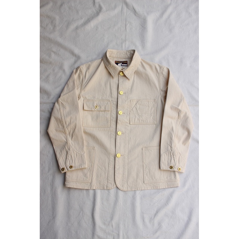 WORKERS / Queen of the road, Railroad Jacket (White Denim) 36