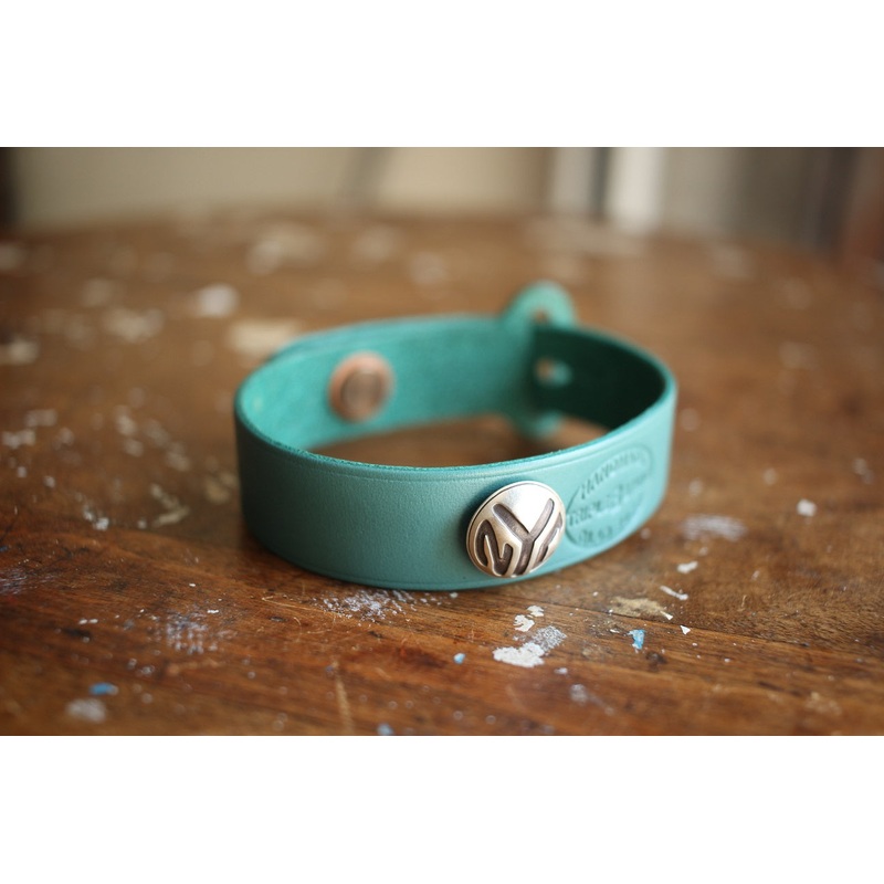 BO’S GLAD RAGS / “NYC FANATIC” with Fun City NYC Logo Button (FCA20-04SV,TURQUOISE)